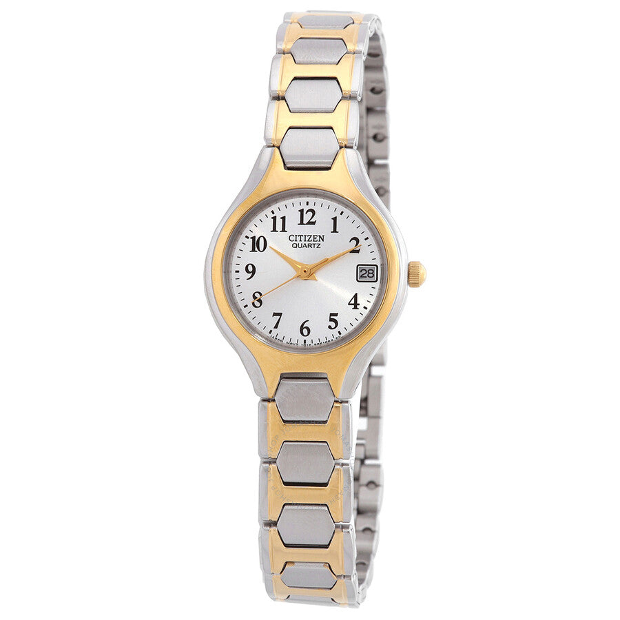 Citizen Quartz White Dial Two-Tone Ladies Watch EU2254-51A - Dawson Watches