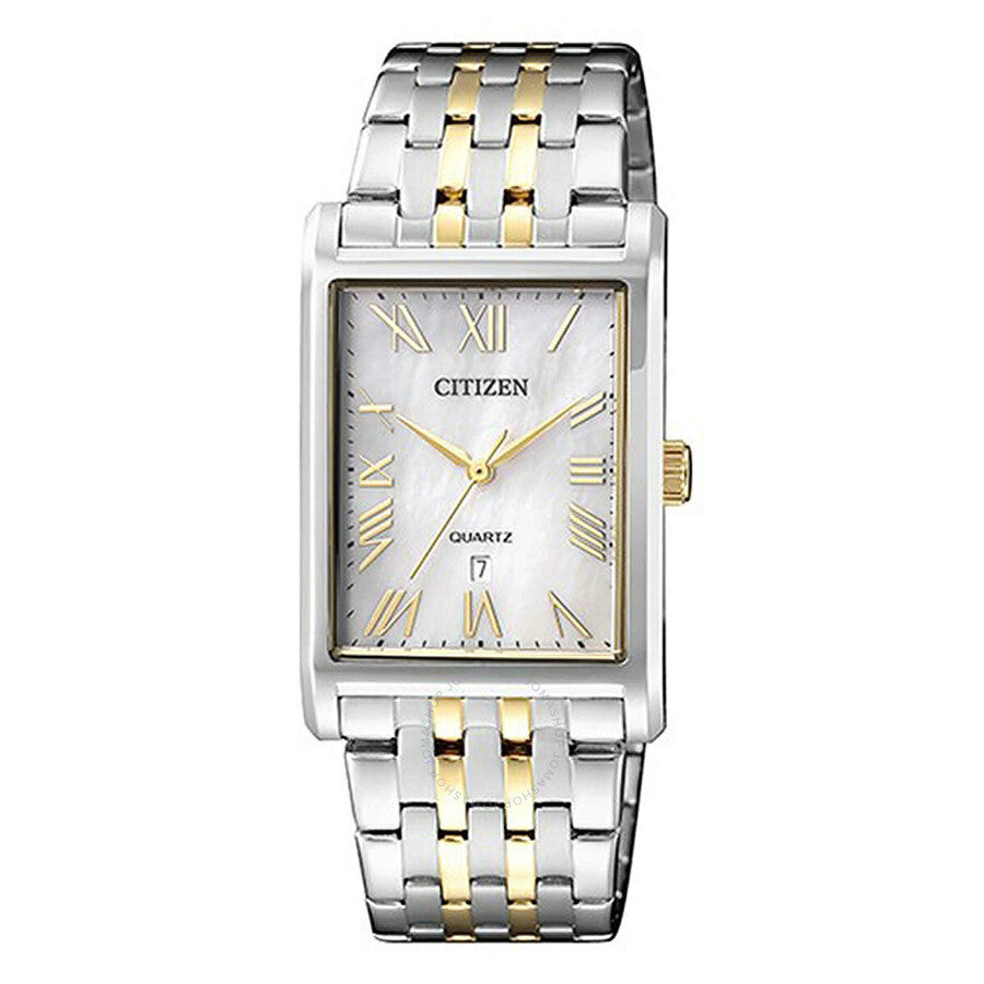 Citizen Quartz White Mother of Pearl Dial Two-tone Men's Watch BH3004-59D - Dawson Watches