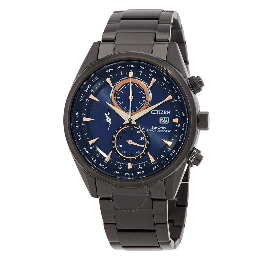 Citizen Radio-Controlled Perpetual Chronograph Blue Dial Men's Watch AT8265-81L - Dawson Watches