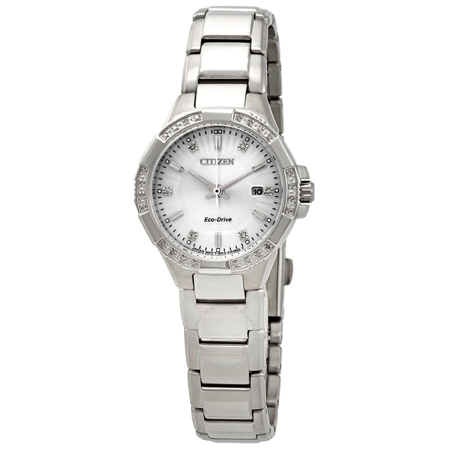 Citizen Riva Diamond Silver Dial Ladies Watch EW2460-56A - Dawson Watches