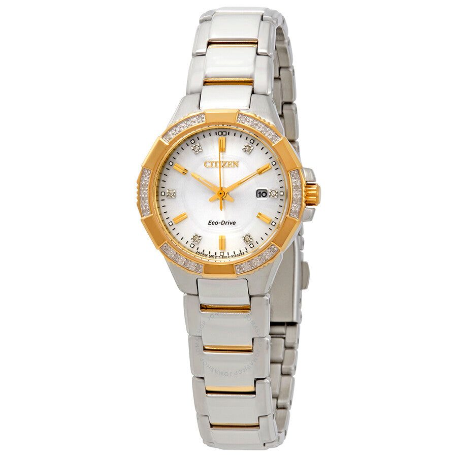 Citizen Riva Diamond Silver Dial Ladies Watch EW2464-55A - Dawson Watches