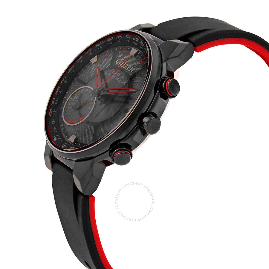 Citizen Satellite World Time Eco-Drive Black Dial Men's Watch CC3079-11E - Dawson Watches #2