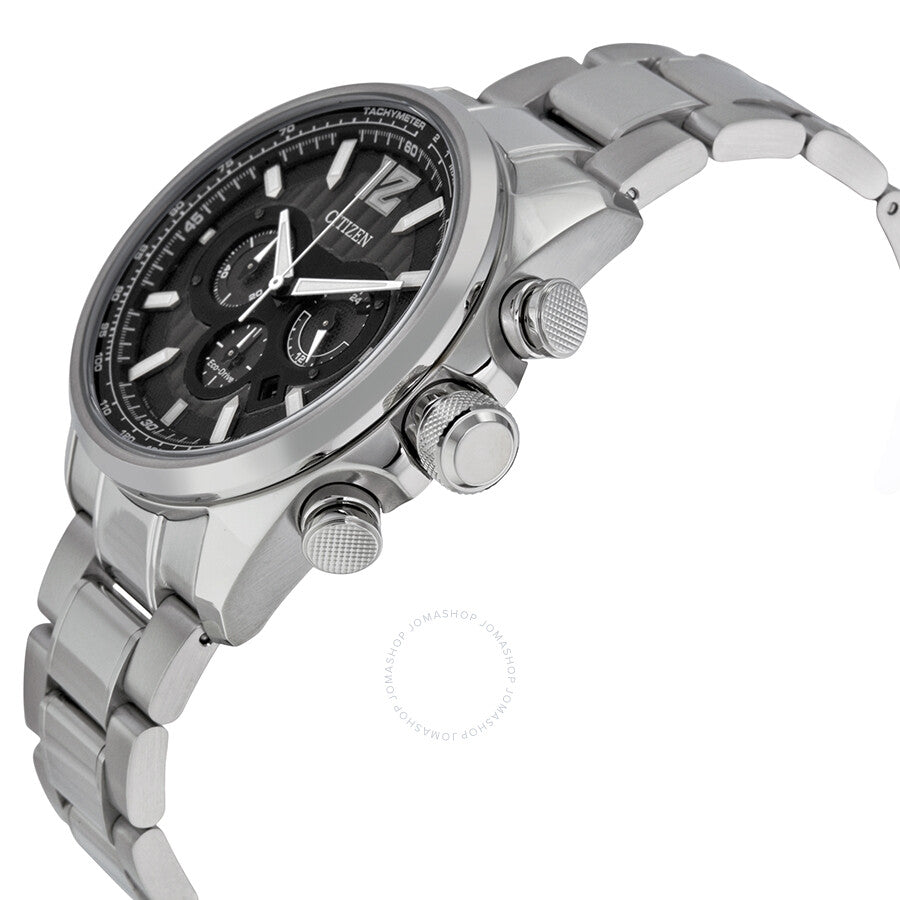 Citizen Shadowhawk Eco-Drive Chronograph Black Dial Stainless Steel Men's Watch CA4170-51E - Dawson Watches #2