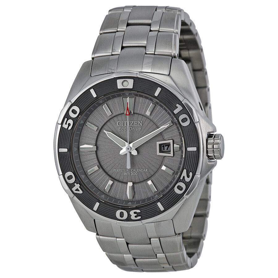 Citizen Signature Eco-Drive Silver Dial Stainless Steel Men's Watch BL1257-56A - Dawson Watches