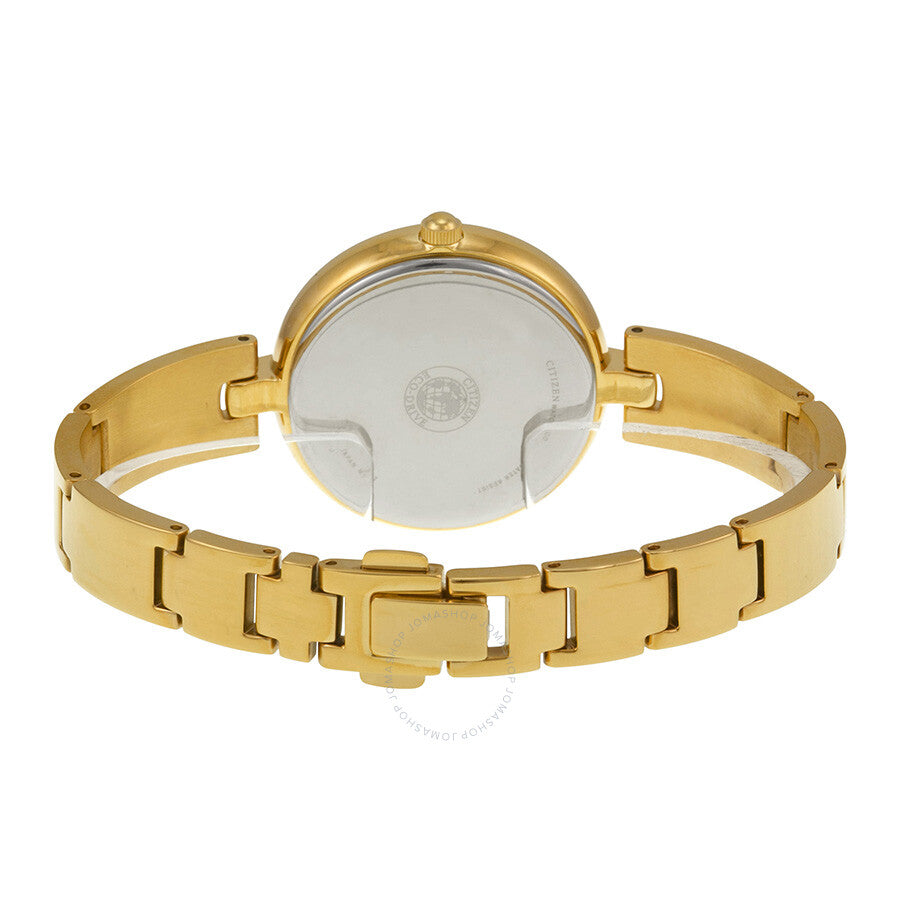 Citizen Silhouette Bangle Eco-Drive Gold-Tone Stainless Steel Ladies Watch EM0222-82A - Dawson Watches #3