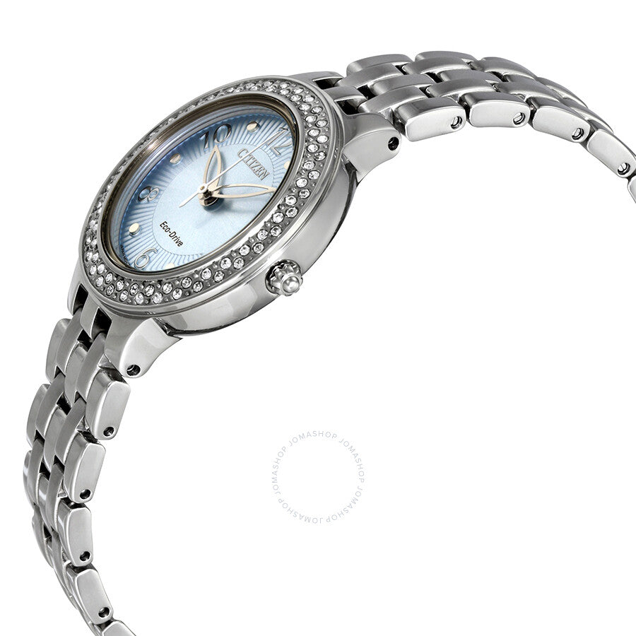 Citizen Silhouette Blue Dial Stainless Steel Ladies Watch FE2080-56L - Dawson Watches #2