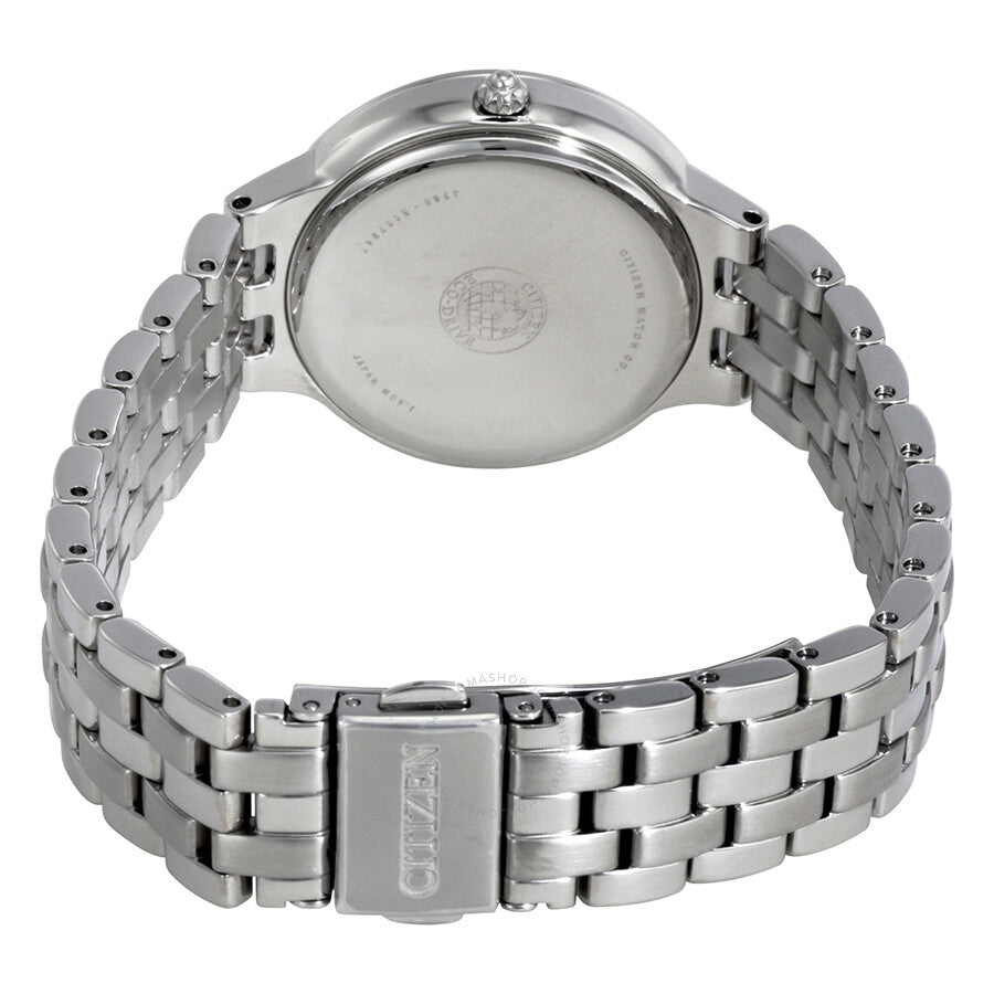 Citizen Silhouette Blue Dial Stainless Steel Ladies Watch FE2080-56L - Dawson Watches #3