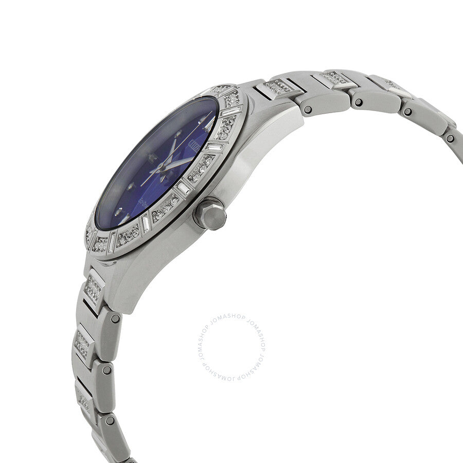 Citizen Silhouette Crystal Eco-Drive Blue Dial Ladies Watch EM1020-57L - Dawson Watches #2