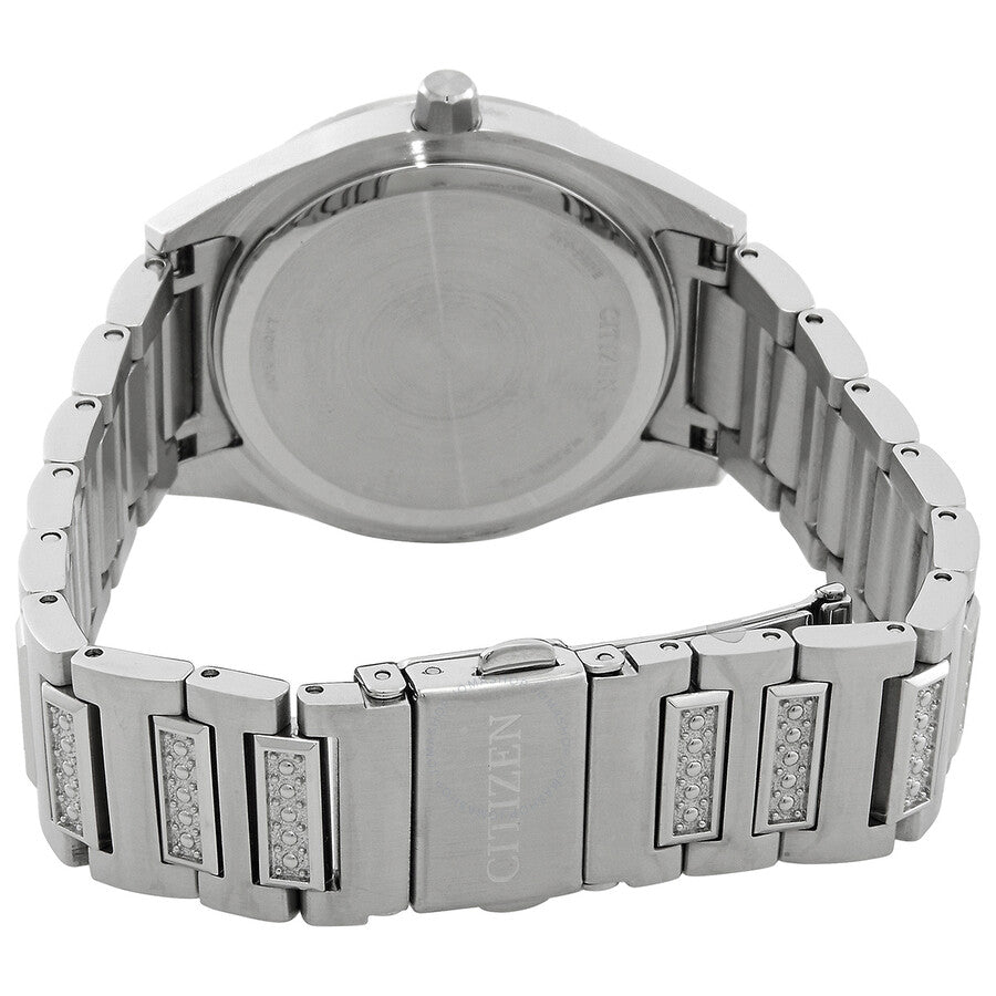 Citizen Silhouette Crystal Eco-Drive Blue Dial Ladies Watch EM1020-57L - Dawson Watches #3