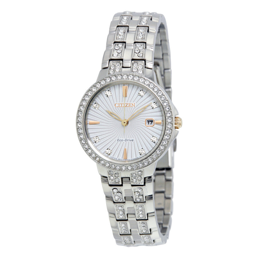 Citizen Silhouette Crystal Eco-Drive Ladies Watch EW2340-58A - Dawson Watches