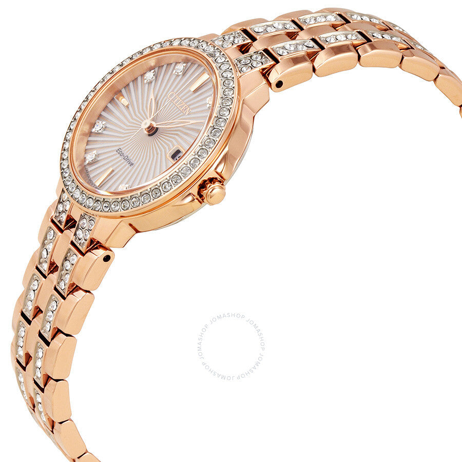 Citizen Eco-Drive Silhouette Crystal Ladies Watch EW2348-56A - Dawson Watches #2
