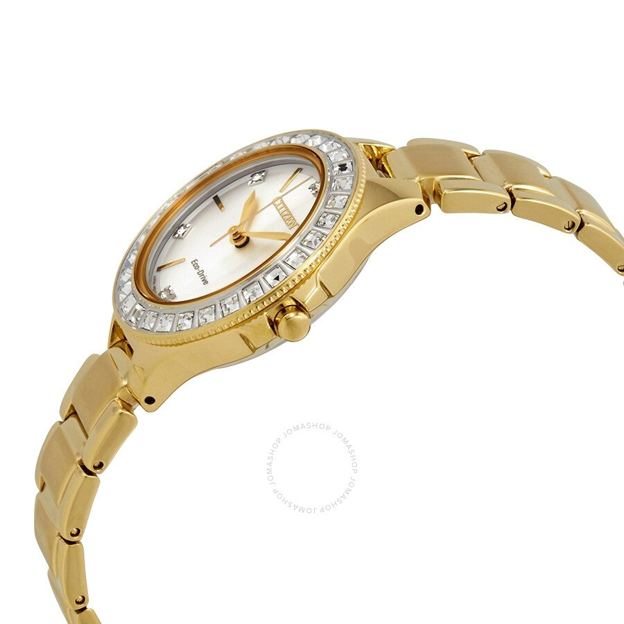 Citizen Silhouette Crystal Silver Dial Gold-tone Men's Watch FE1192-58A - Dawson Watches #2