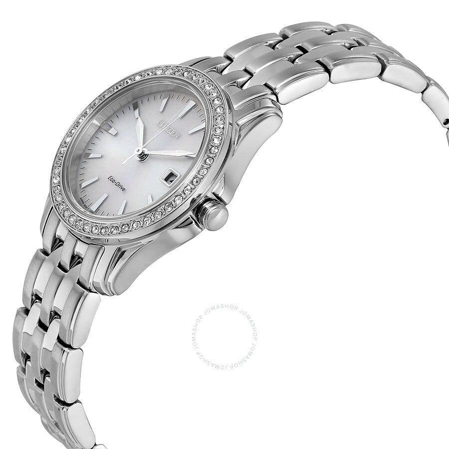 Citizen Silhouette Crystal Silver Dial Ladies Watch EW1901-58A - Dawson Watches #2