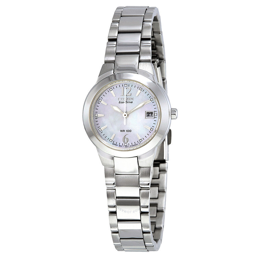 Citizen Silhouette Eco-Drive Mother of Pearl Dial Ladies Watch EW1670-59D - Dawson Watches