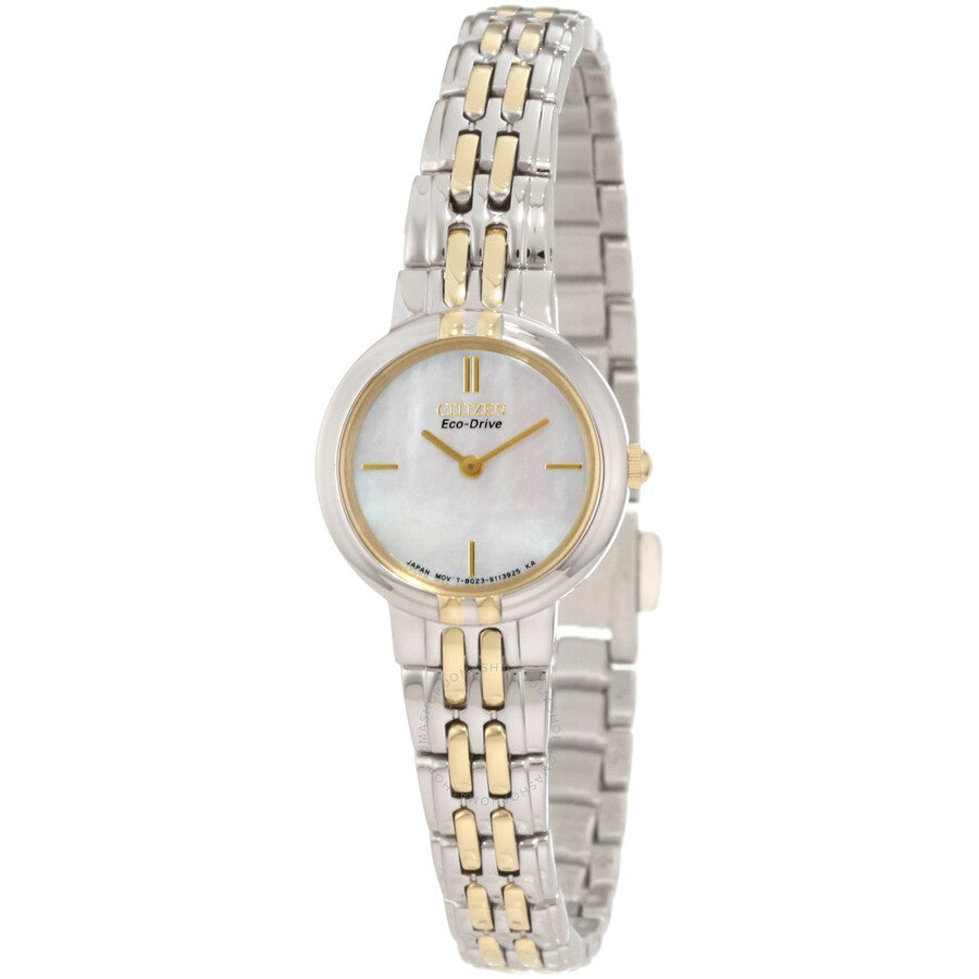 Citizen Silhouette Eco-Drive Mother of Pearl Two-Tone Steel Ladies Watch EX1094-51D - Dawson Watches