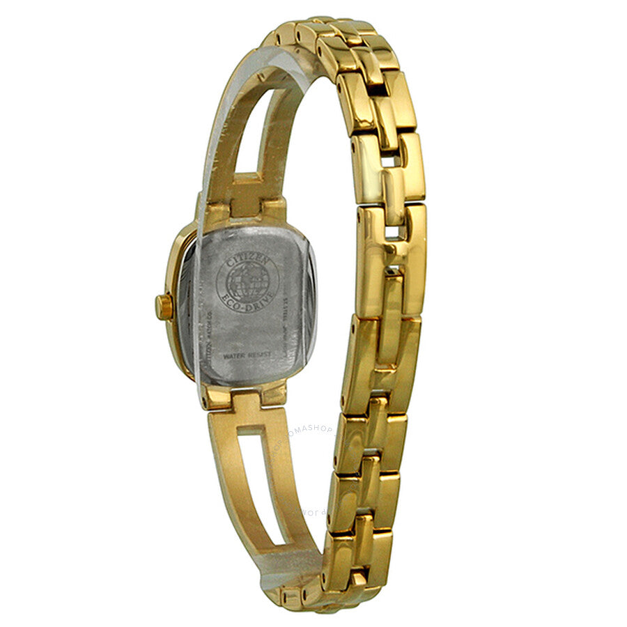 Citizen Silhouette Eco-Drive White Dial Gold-Tone Stainless Steel Ladies Watch EW9932-51A - Dawson Watches #4