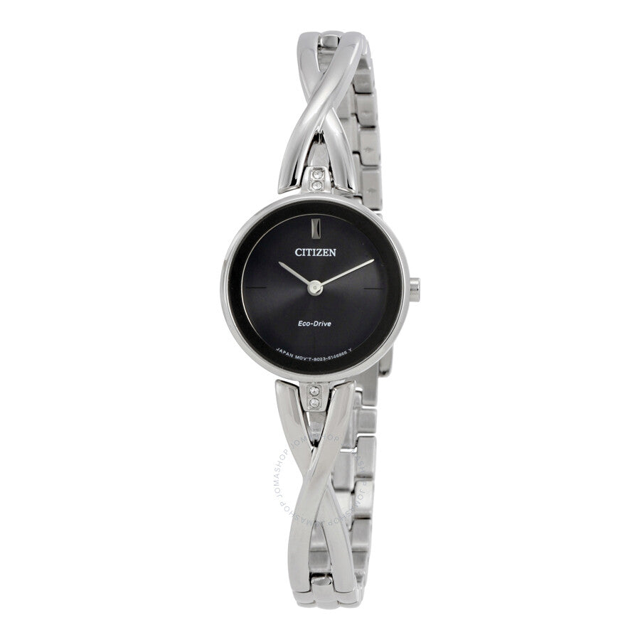 Citizen Silhouette Black Dial Ladies Watch EX1420-50E - Dawson Watches