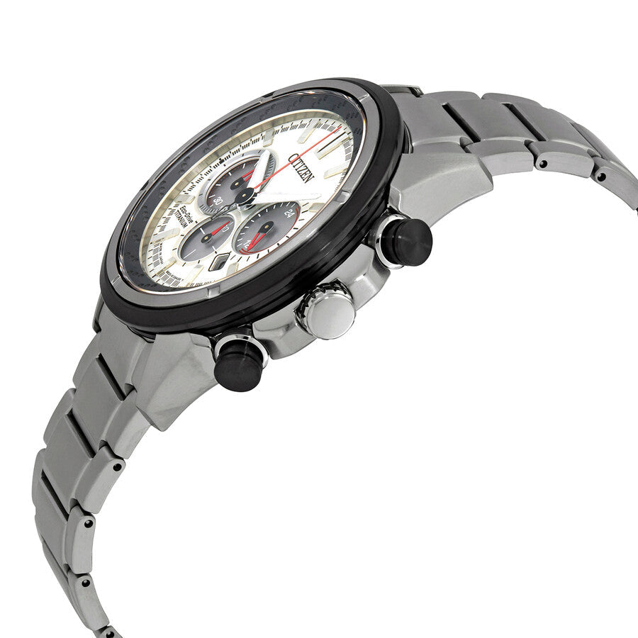 Citizen Silver Dial Eco-Drive Super Titanium Chronograph Watch CA4241-55A - Dawson Watches #2