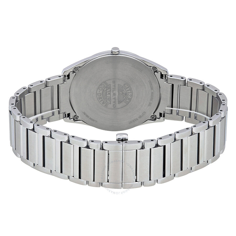 Citizen Stiletto Eco-Drive Black Dial Stainless Steel Men's Watch AR3070-55E - Dawson Watches #3