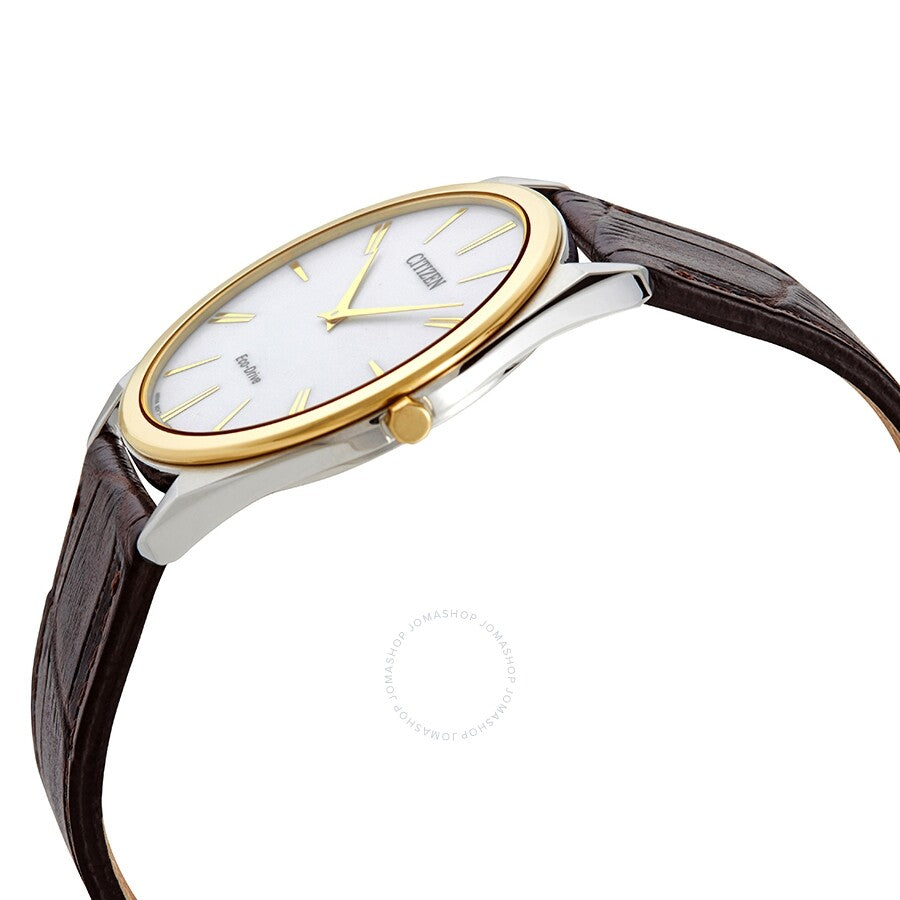 Citizen Stiletto Eco-Drive White Dial Men's Watch AR3074-03A - Dawson Watches #2