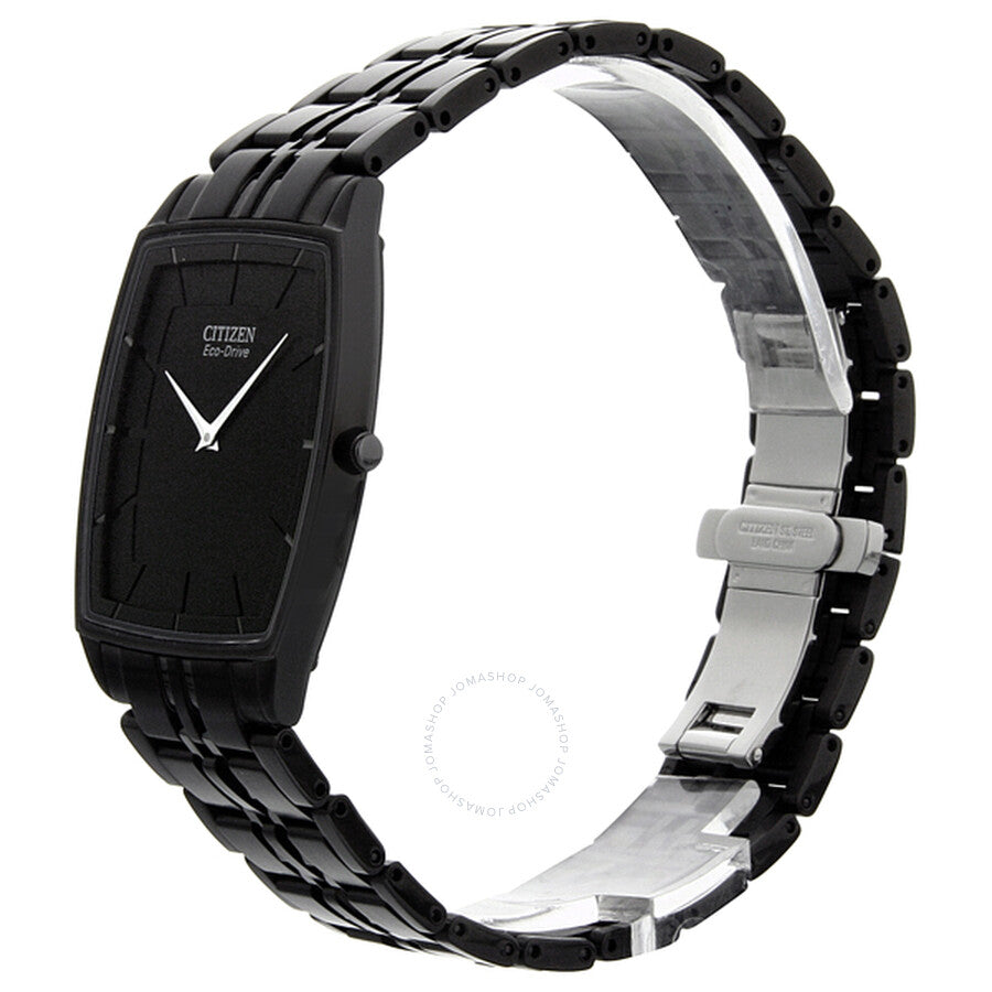Citizen Stiletto Eco-Drive Black Dial Black IP Stainless Steel Men's Watch AR3025-50E - Dawson Watches #2