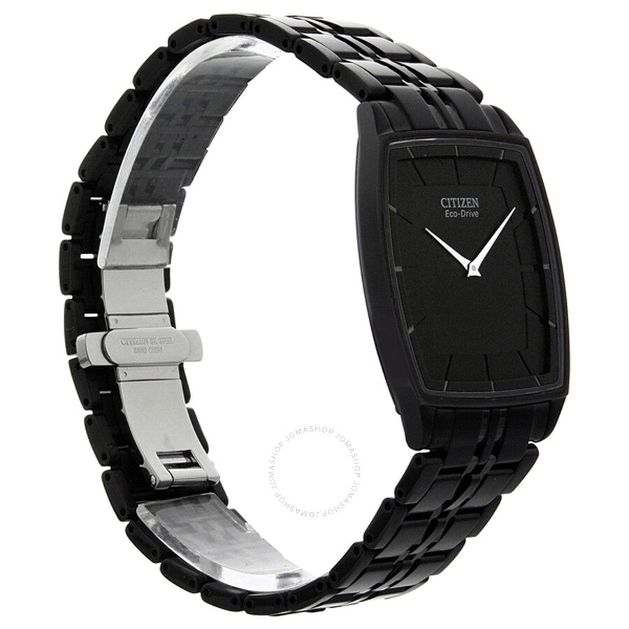 Citizen Stiletto Eco-Drive Black Dial Black IP Stainless Steel Men's Watch AR3025-50E - Dawson Watches #5