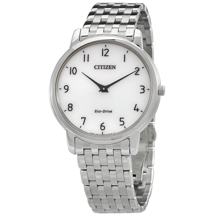 Citizen Stiletto Eco-Drive White Dial Men's Watch AR1130-81A - Dawson Watches