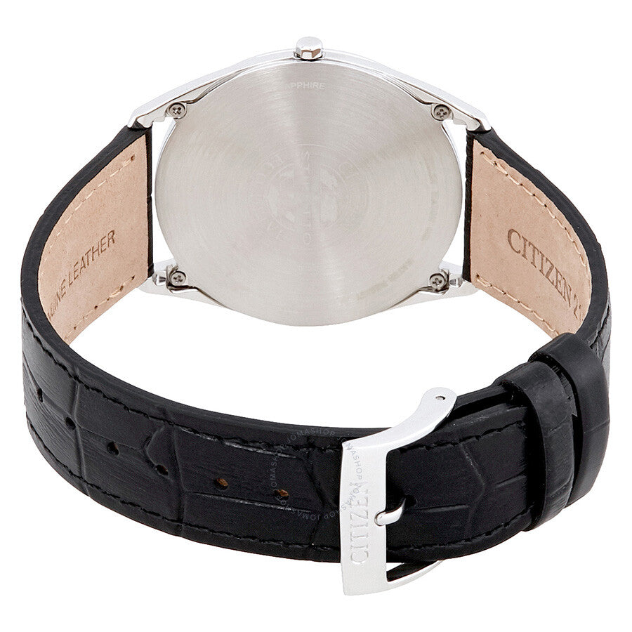 Citizen Stiletto Eco-Drive Navy Blue Guilloche Dial Men's Watch AR3070-04L - Dawson Watches #3