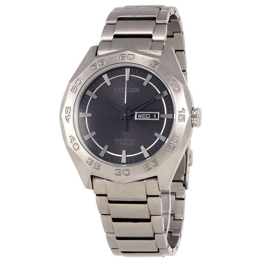 Citizen Super Titanium Eco-Drive Grey Dial Men's Watch AW0060-54H - Dawson Watches
