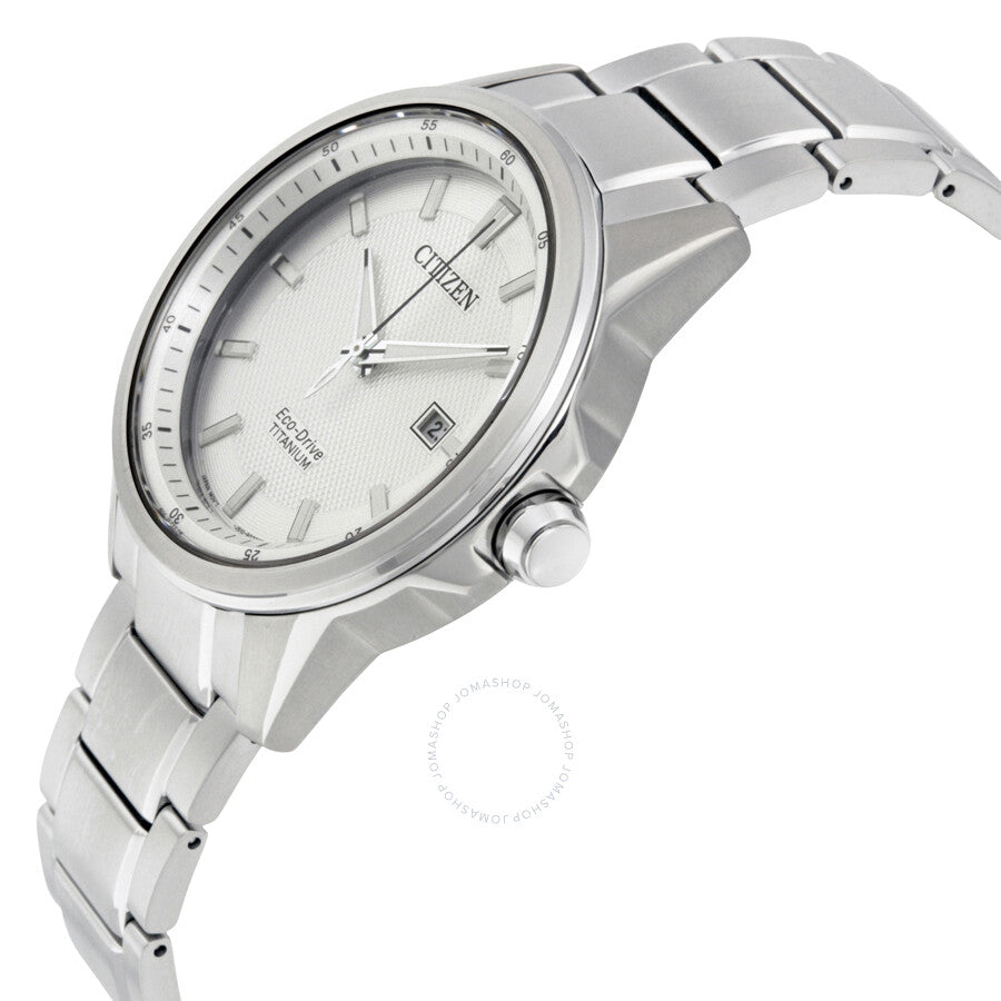 Citizen TI + IP Eco-Drive Silver Dial Men's Watch AW1490-50A - Dawson Watches #2