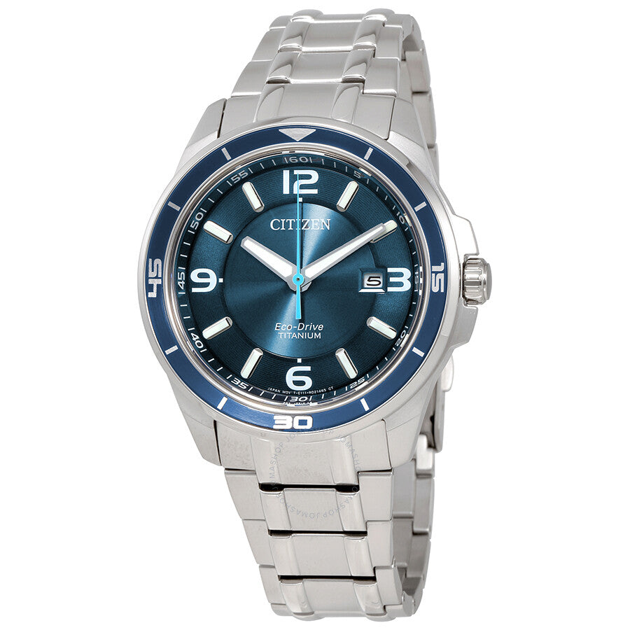 Citizen Ti+IP Blue Dial Titanium Men's Watch BM6929-56L - Dawson Watches