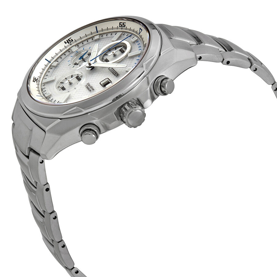 Citizen Titanium Eco-Drive Chronograph Silver Dial Men's Watch CA0190-56B - Dawson Watches #2