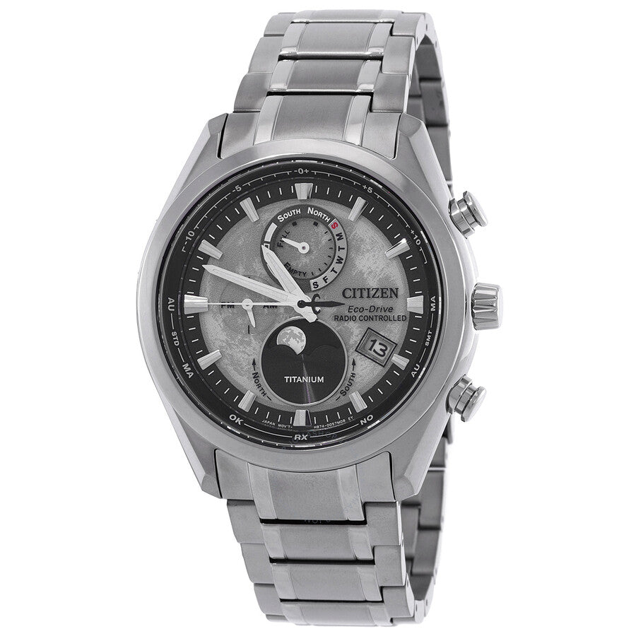 Citizen Tsuki-yomi A-T Perpetual World Time Grey Dial Men's Watch BY1010-57H - Dawson Watches