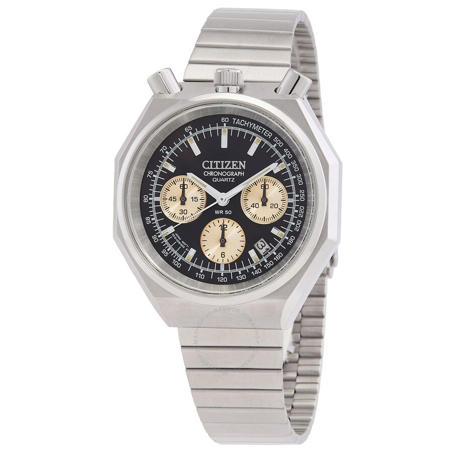 Citizen Tsuno Chronograph Quartz Black Dial Men's Watch AN3700-54E - Dawson Watches