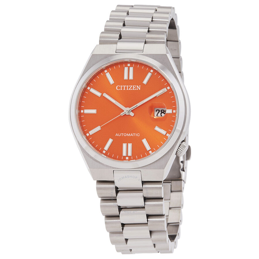 Citizen Tsuyosa Automatic Orange Dial Men's Watch NJ0151-53Z