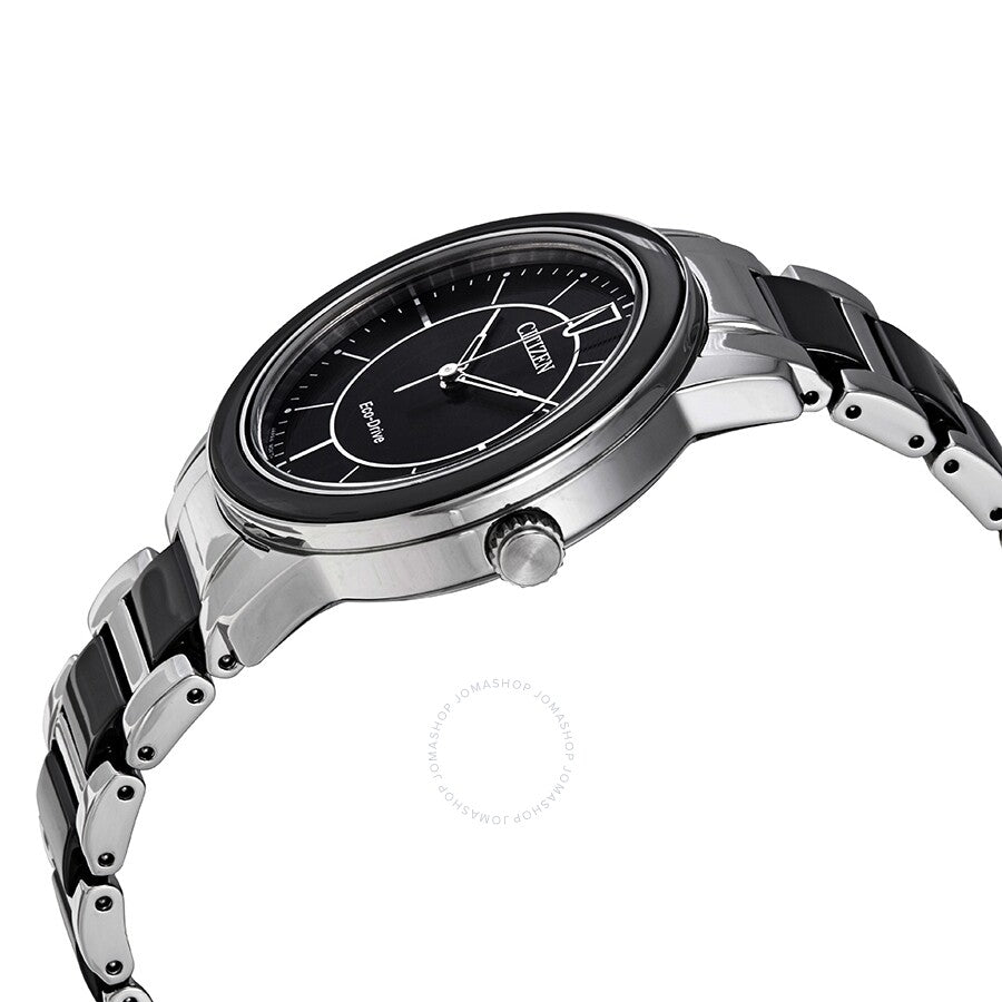 Citizen Two-tone Chandler Eco-Drive Black Dial Ladies Watch EM0741-51E - Dawson Watches #2
