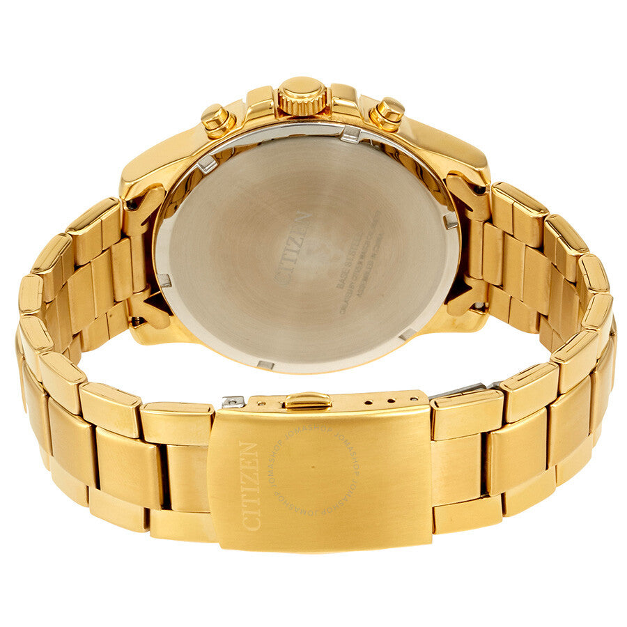Citizen Urban Black Dial Men's Gold Tone Chronograph Watch AN8082-54E - Dawson Watches #3