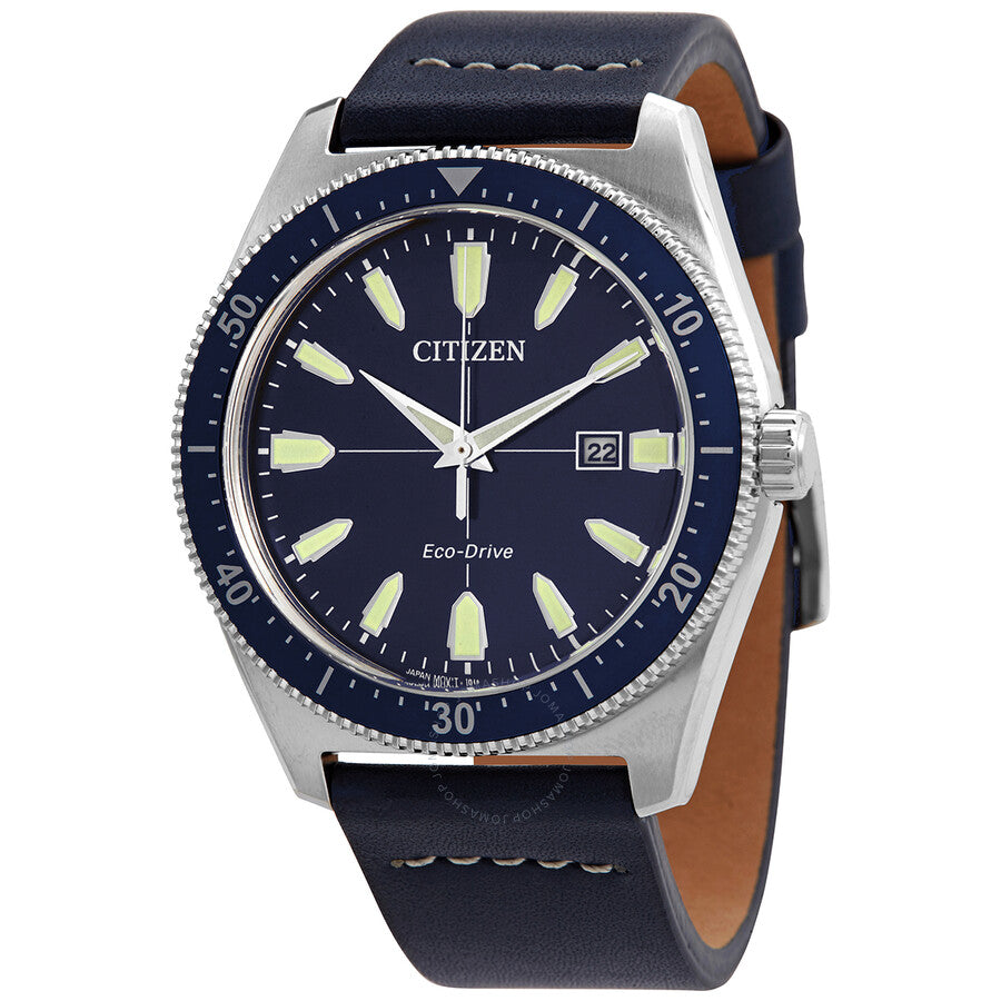 Citizen Vintage Brycen Eco-Drive Blue Dial Men's Watch AW1591-01L - Dawson Watches