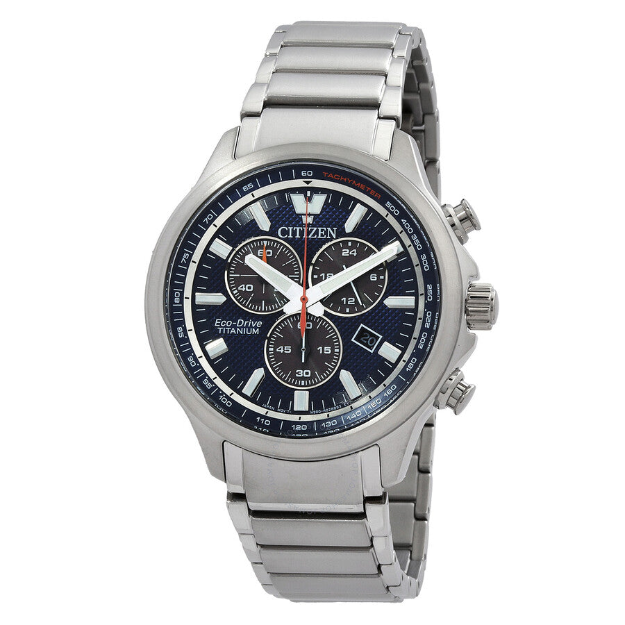 Citizen Weekender Chronograph Quartz Blue Dial Men's Watch AT2471-58L - Dawson Watches