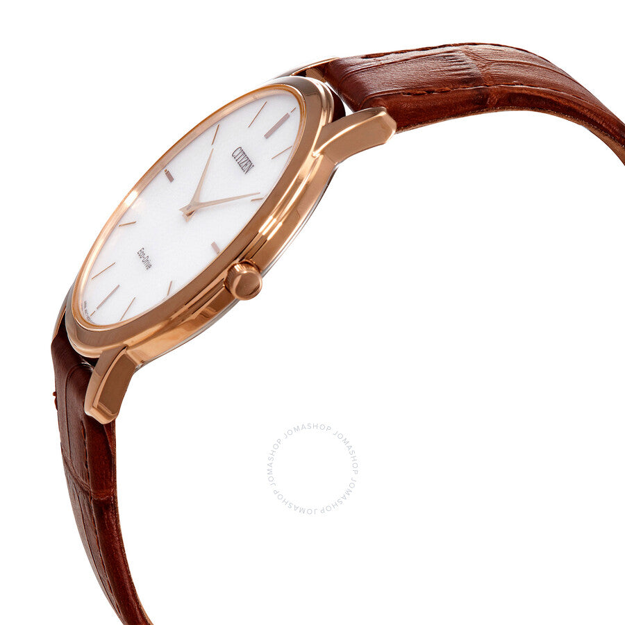 Citizen White Dial Brown Leather Men's Watch AR1133-15A - Dawson Watches #2