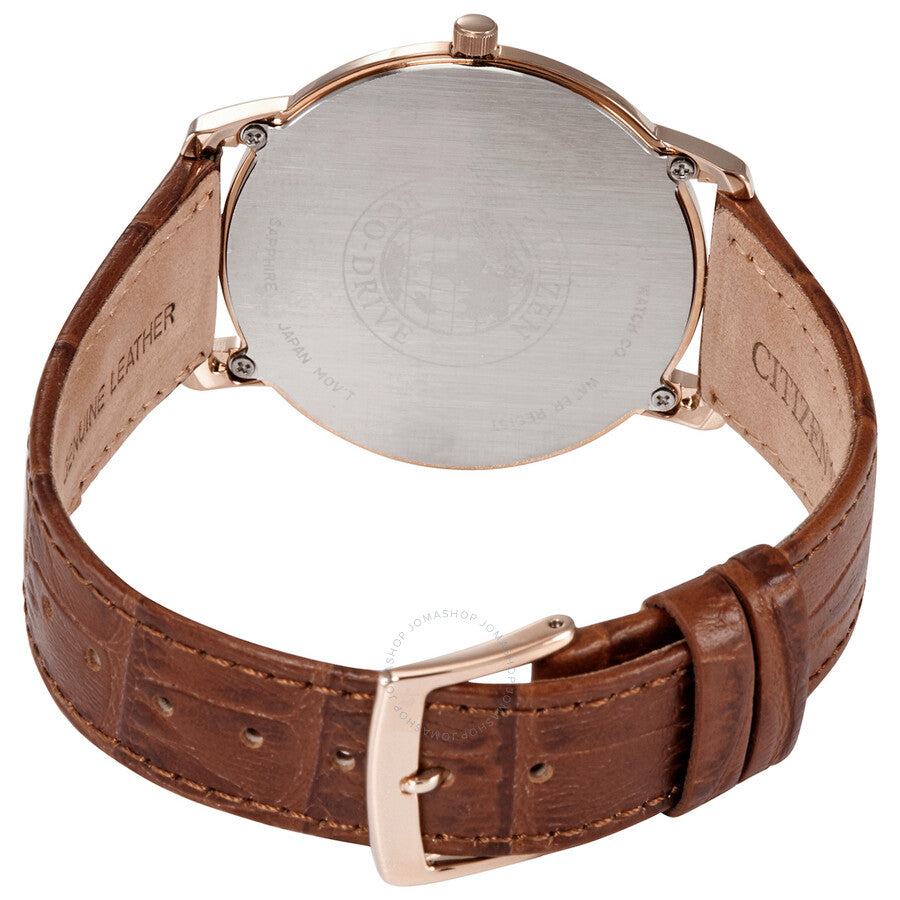 Citizen White Dial Brown Leather Men's Watch AR1133-15A - Dawson Watches #3