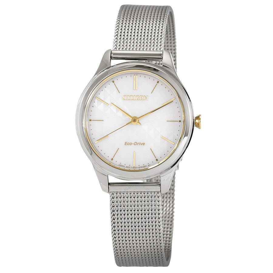 Citizen White Dial Eco-Drive White Dial Ladies Watch EM0504-81A - Dawson Watches