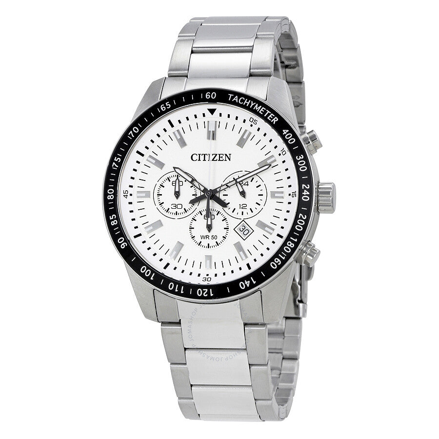 Citizen White Dial Men's Chronograph Watch AN8071-51A - Dawson Watches