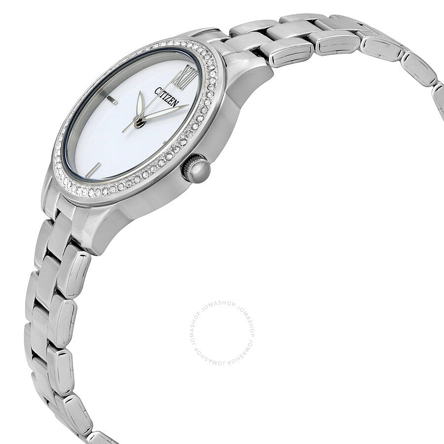 Citizen White Dial Stainless Steel Ladies Watch EL3081-58A - Dawson Watches #2