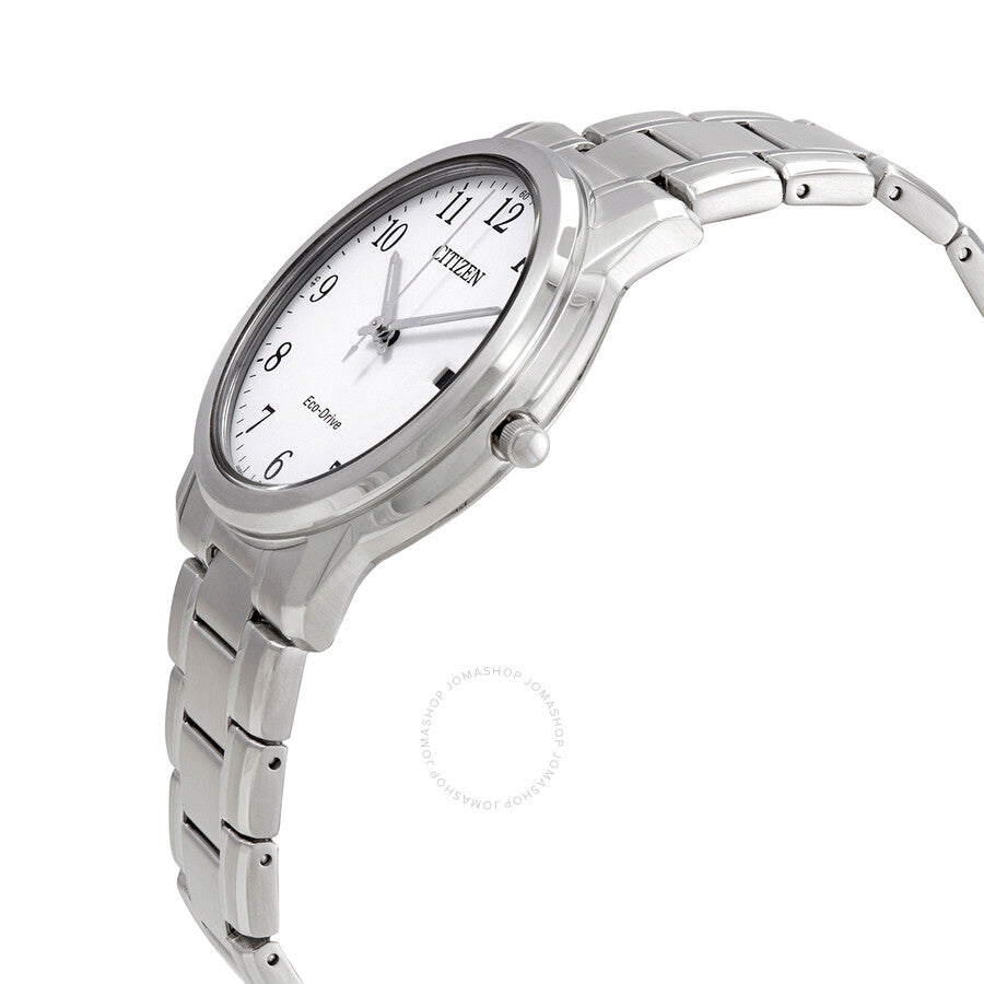 Citizen White Dial Stainless Steel Men's Watch AW1211-80A - Dawson Watches #2