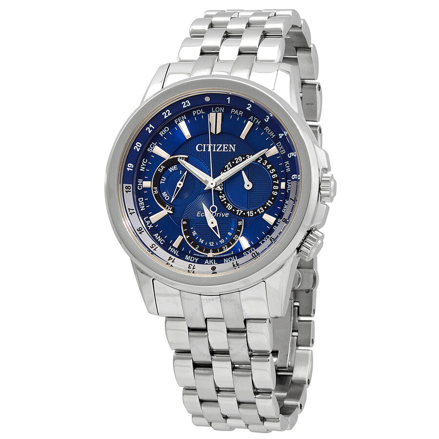Citizen World Time Chronograph Blue Dial Men's Watch BU2021-69L - Dawson Watches