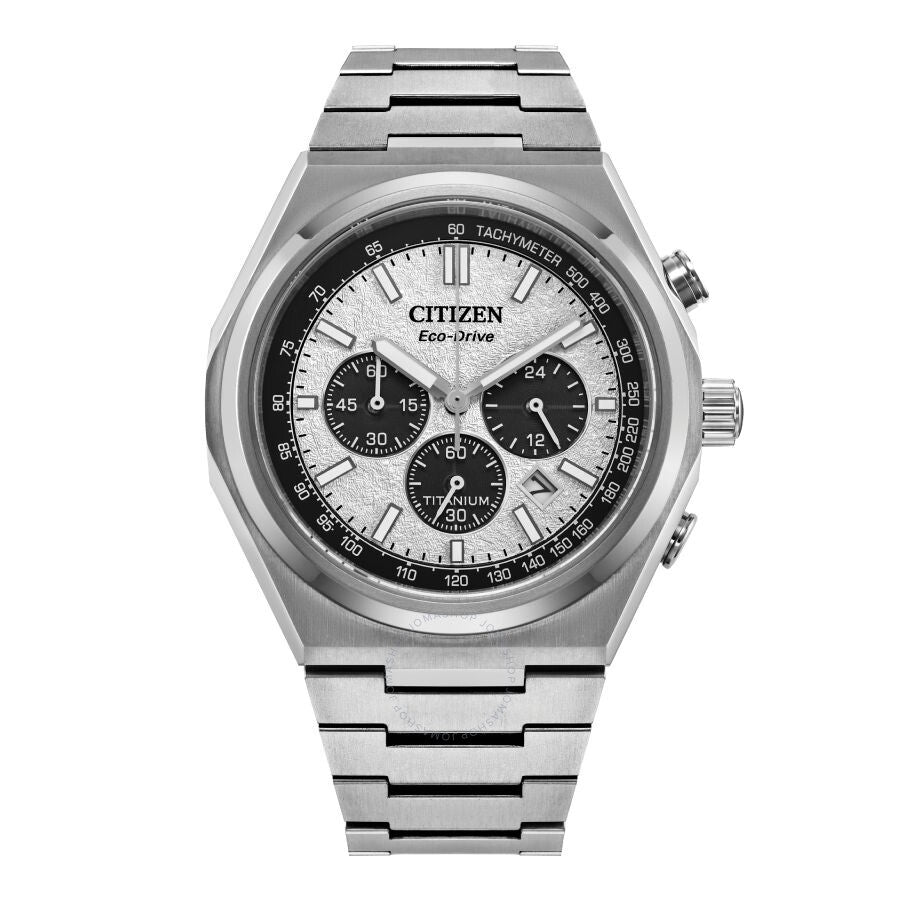 Citizen Zenshin Chrono Chronograph Silver Dial Men's Watch CA4610-85A - Dawson Watches