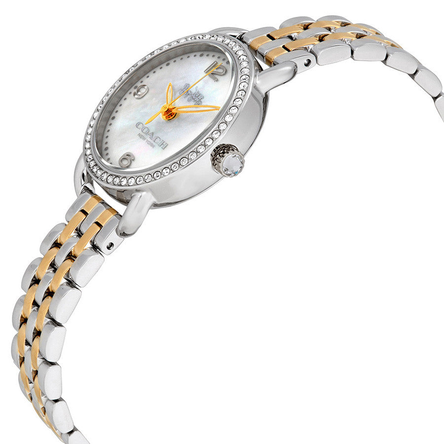 Coach Delancey Mother of Pearl Dial Two-Tone Ladies Watch 14502480