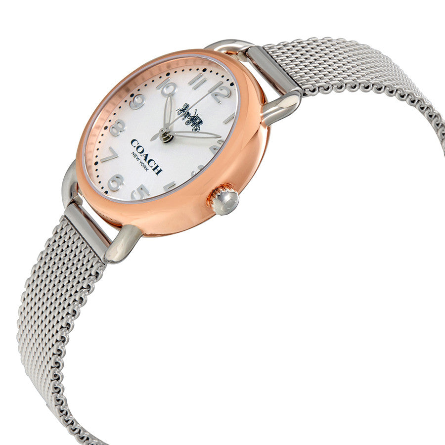 Coach Delancey Silver Dial Stainless Steel Mesh Ladies Watch 14502246