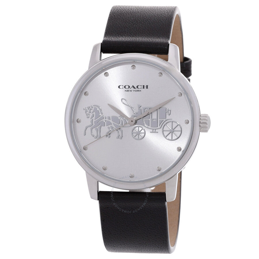 Coach Grand Quartz Silver Dial Ladies Watch 14503494 - Dawson Watches